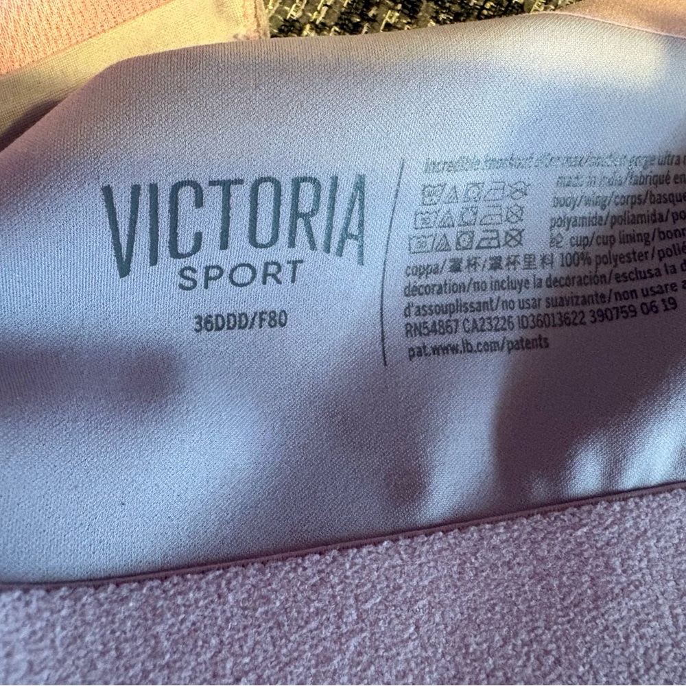 Victoria's Secret 36DDD 2-Layer Sport Bras-set of 4-pink, white, black, leopard - Picture 4 of 16